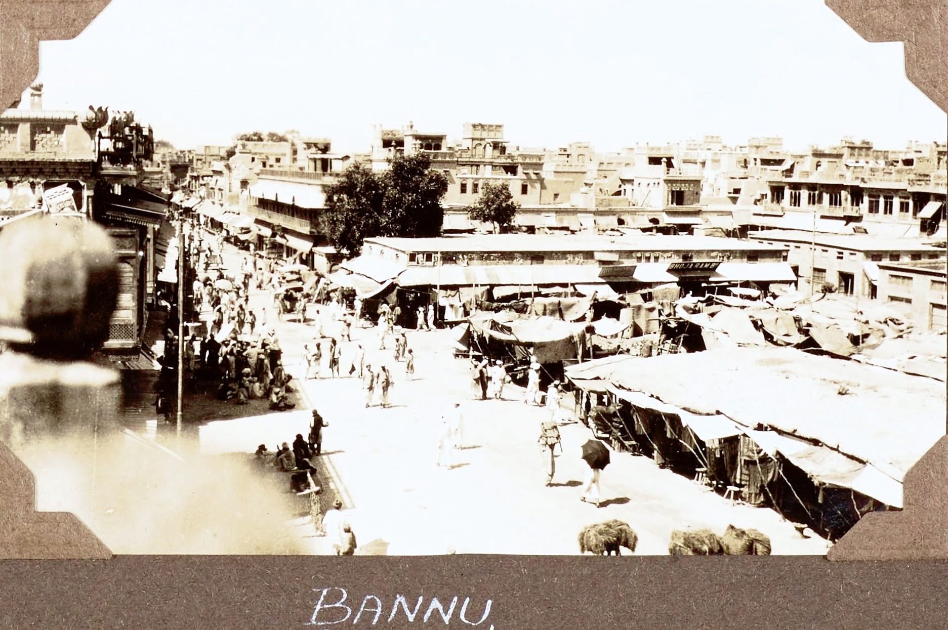 Main Chowk Bazaar Bannu 1932